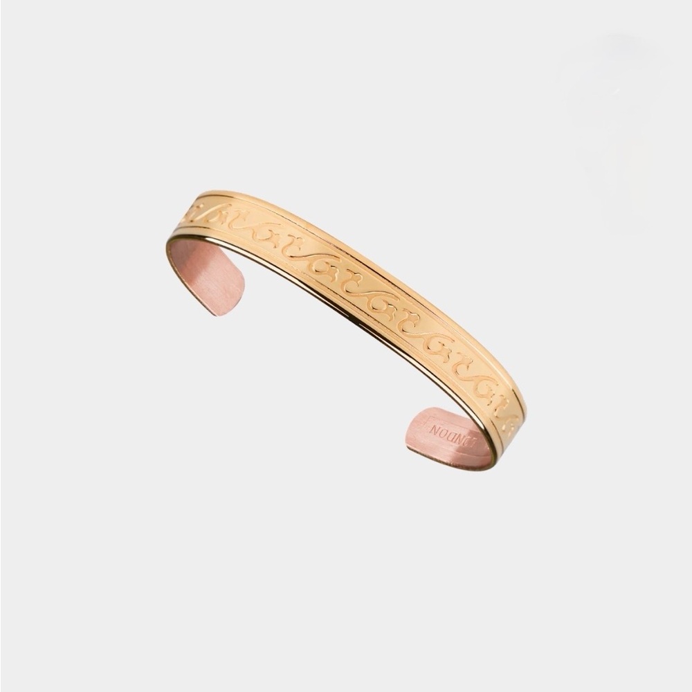 SABONA of London Juniper Gold 9mm Cuff Bracelet Sz 7” - Picture 10 of 11